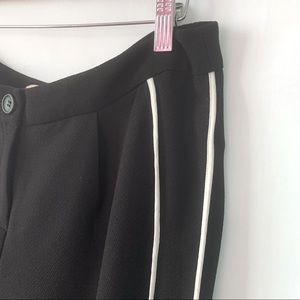 Forever 21 Black & White Straight Leg Pant